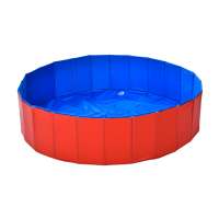 Pet Swimming Pool 31.5"x11.8" Portable Foldable Pool Dog Cat Bathing Tub Bath tub Grooming Shower Tub