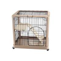 2-Floor Cat Wire Plastic Cage