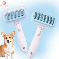 Manufacturer Professional Self Cleaning Steel Needle Slicker Massage Brush Pet Grooming Brush Comb for Dogs and Cats