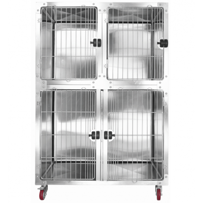 KA-509 Stainless steel round cornered dog modular kennel