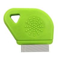 Pet Stainless Steel Short Pins Flea Comb For Dog And Cat