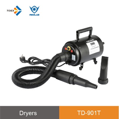 Professional 1800w 605g blow force Hosed Dryer dog grooming Wall Mounted Pet Dryer TD-901T