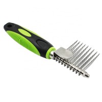 Pet Grooming Undercoat Depilation Comb 9 Knifes Stainless Steel dog Depilating Rake