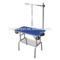 Stainless Steel Dog Pet Grooming Table With Wheels