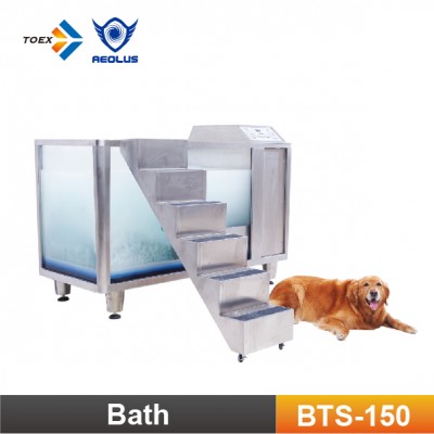 BTS-150 Pets Care Stainless Steel Micro Bubble SPA Grooming Bath Tub